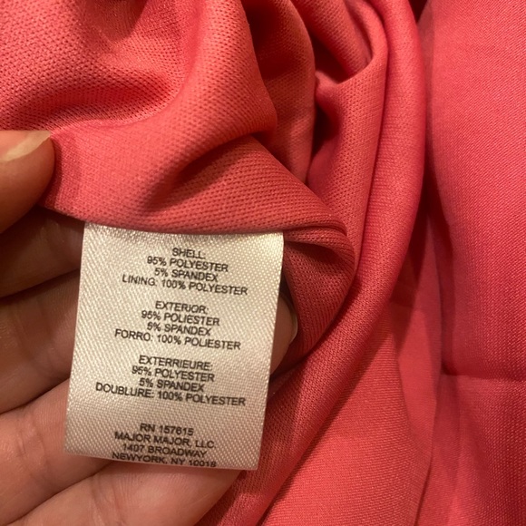 Tahari Arthur S. Levine Womens Fuschia Pink Satin Wrap Dress NWT Small - Picture 5 of 9